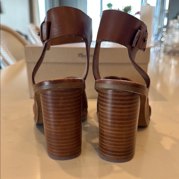 Madewell Brown Sandals with Chunky Heel - Picture 4 of 7
